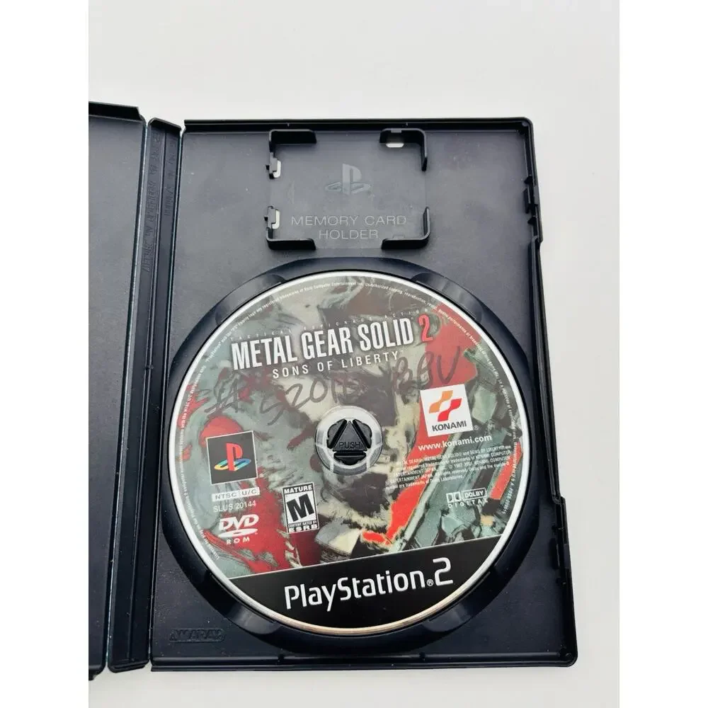 Metal Gear Solid 2 Sons Of Liberty Sony Playstation 2 PS2 Tested Works VG Cond
